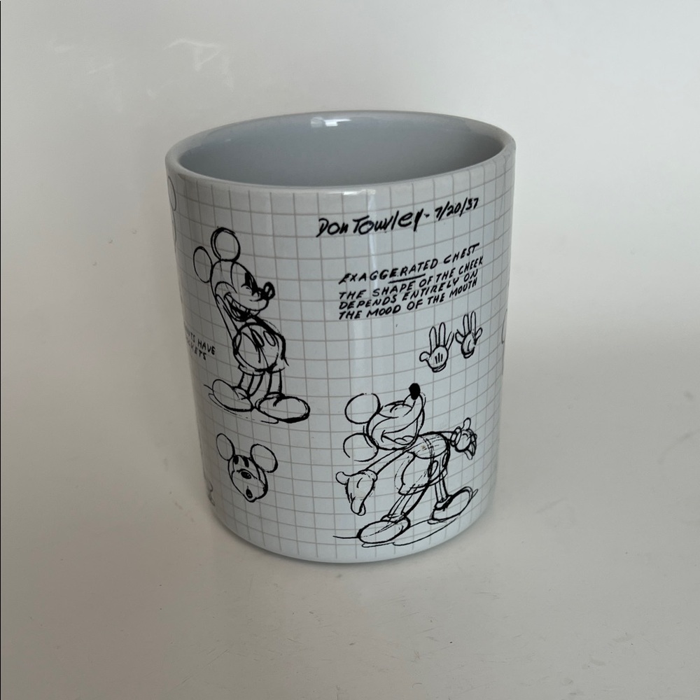 Walt Disney Don Towsley Mickey Mouse Animation Design Sketch cup bathroom holder